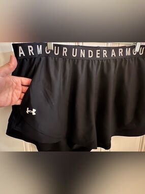 Bundle of Under Armour Women's Athletic Shorts with White Logo